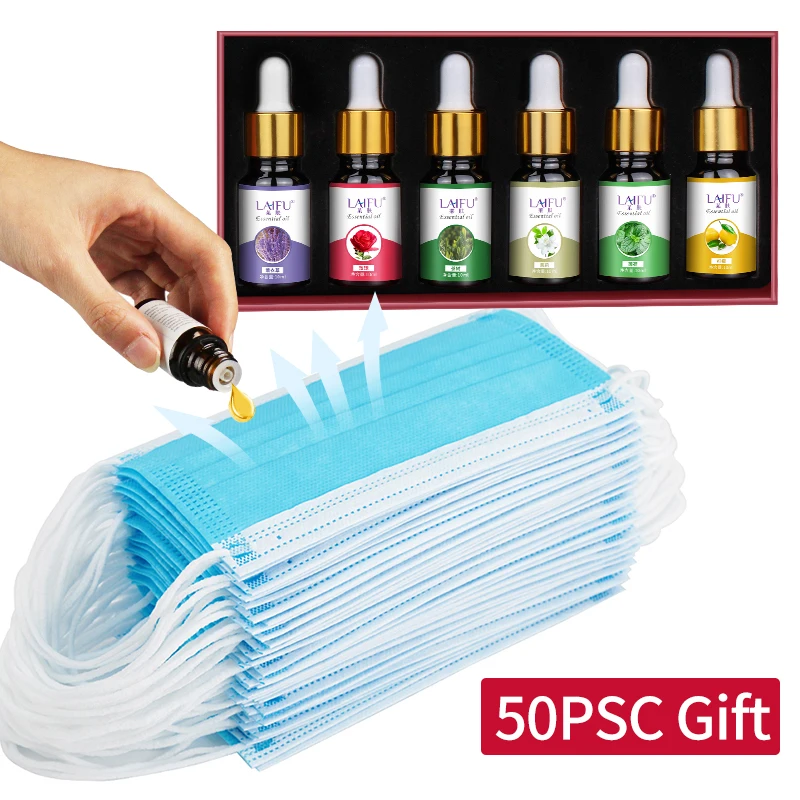 

Laifu essential oil anti-virus disposable mask filter antibacterial anti-dust ear hanging breathable health mask