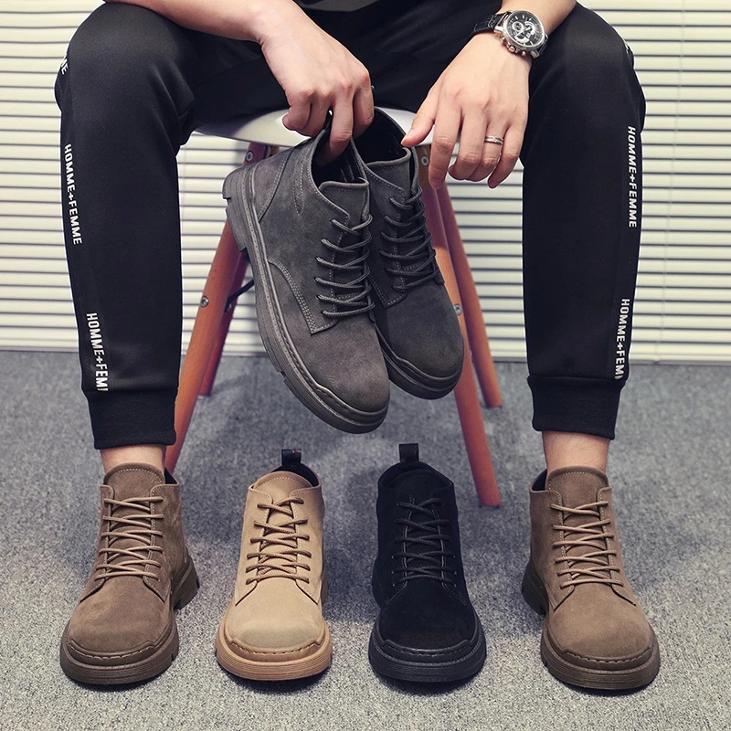 suede boots mens fashion
