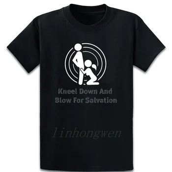 

Blow Salvation Blowjob Sexy Priests Gift T Shirt Summer Short Sleeve Novelty Character Trend Round Neck Humor Gift Shirt