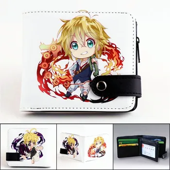 

Anime The Seven Deadly Sins PU Wallet Meliodas Ban Diane Cartoon Purse Button Short Card Coin Pocket Holder Layers Otaku