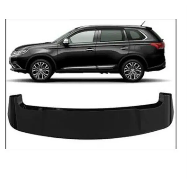 ABS Краски Автомобиля Заднее Крыло багажника выступ Спойлеры для Mitsubishi Outlander - Цвет: Черный