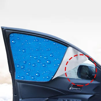 

Stretchable Car Sun Shade Strong magnetic Sunscreen Visor Curtain Sun-proof Folding 75*50CM