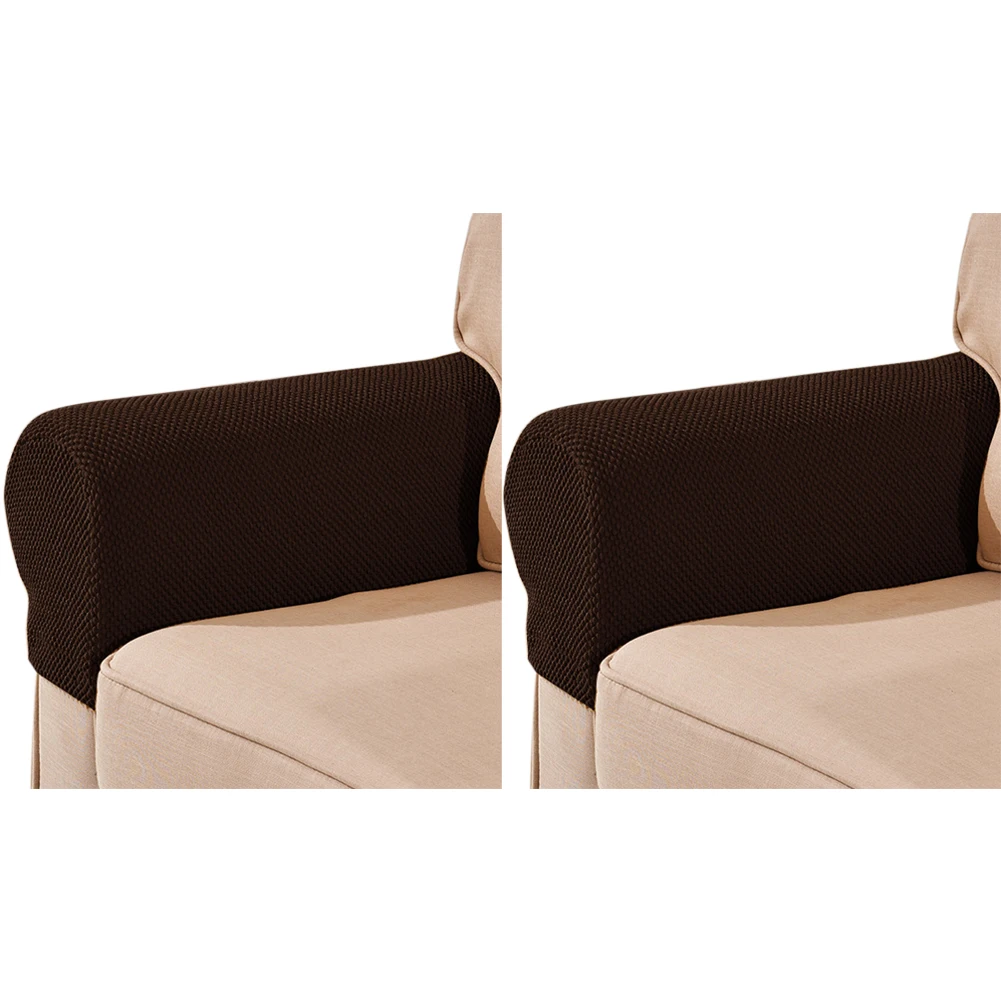 

2pcs/set For Chair Textile Sofa Protector Stretch Cloth Recliner Home Slipcovers Dustproof Furniture Anti Slip Armrest Cover