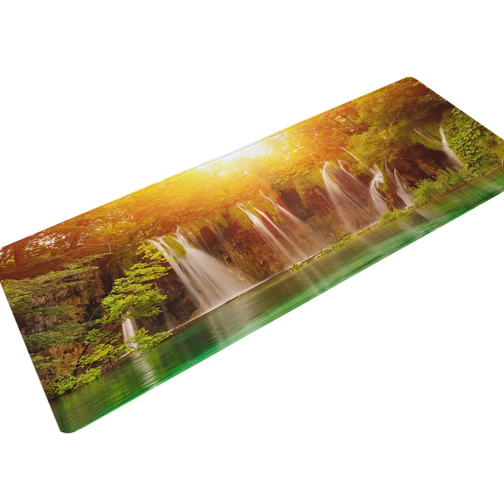 Waterfall Zeegle напольный коврик, Нескользящие дверные коврики, коврики для ванной, кухонные ковры для детей, коврики для гостиной, кухни, впитывающие коврики для спальни - Цвет: Waterfall