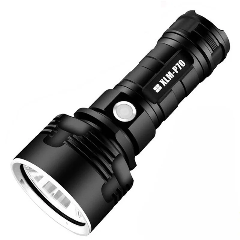 Супер светодиодный фонарик L2 XHP50 P70 USB Перезаряжаемый Мощный водонепроницаемый