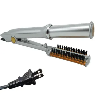 

2 in 1 Electric Hair Styling Brush Wet and Dry Hair Straighten & Curling Iron Thermostatic Control Multifunction Styling Tool
