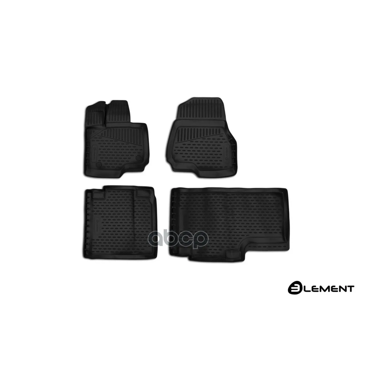 Коврики 3d В Салон Ford F-150,-, Supercab(Ext. Cab), 4 Шт.(Полиуретан) ELEMENT арт. ELEMENT3D1681210k