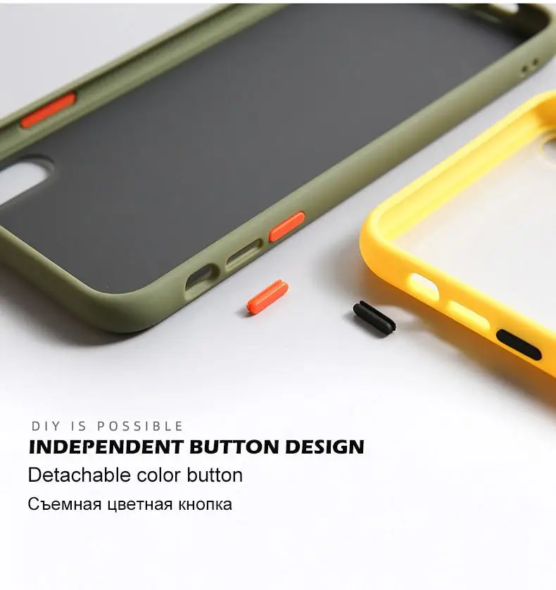 Красочное прозрачное матовое стекло с эффектом антиотпечатки чехол для iPhone 11 Pro Max X XS XR XS Max 8 7 6 6S Plus защитная задняя крышка