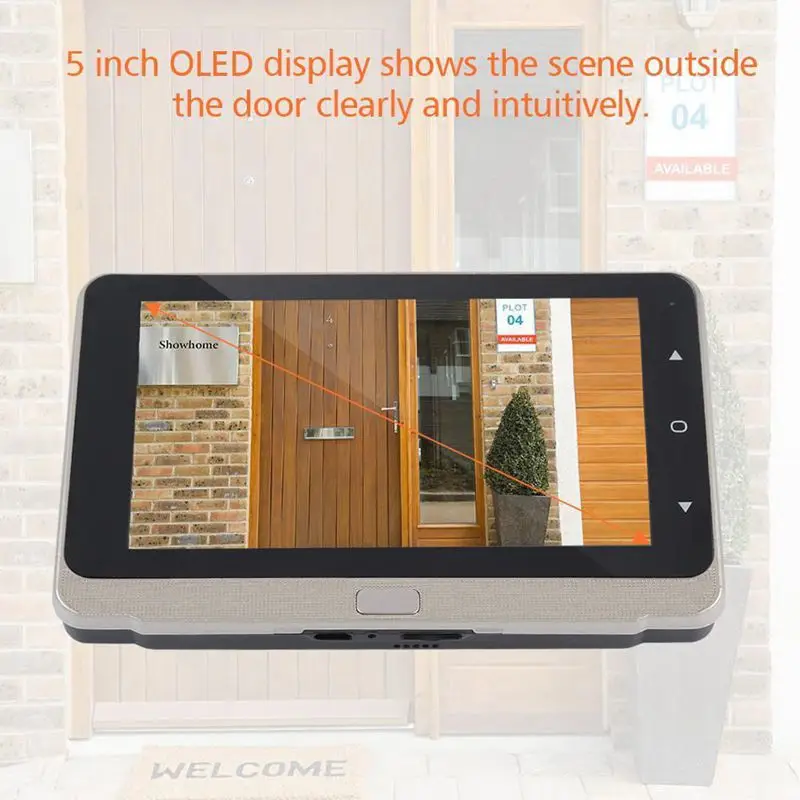 5,0 дюймов OLED дисплей цветной экран дверной звонок зритель цифровой дверной глазок зритель камера дверной глаз видео запись Широкий угол 160 De