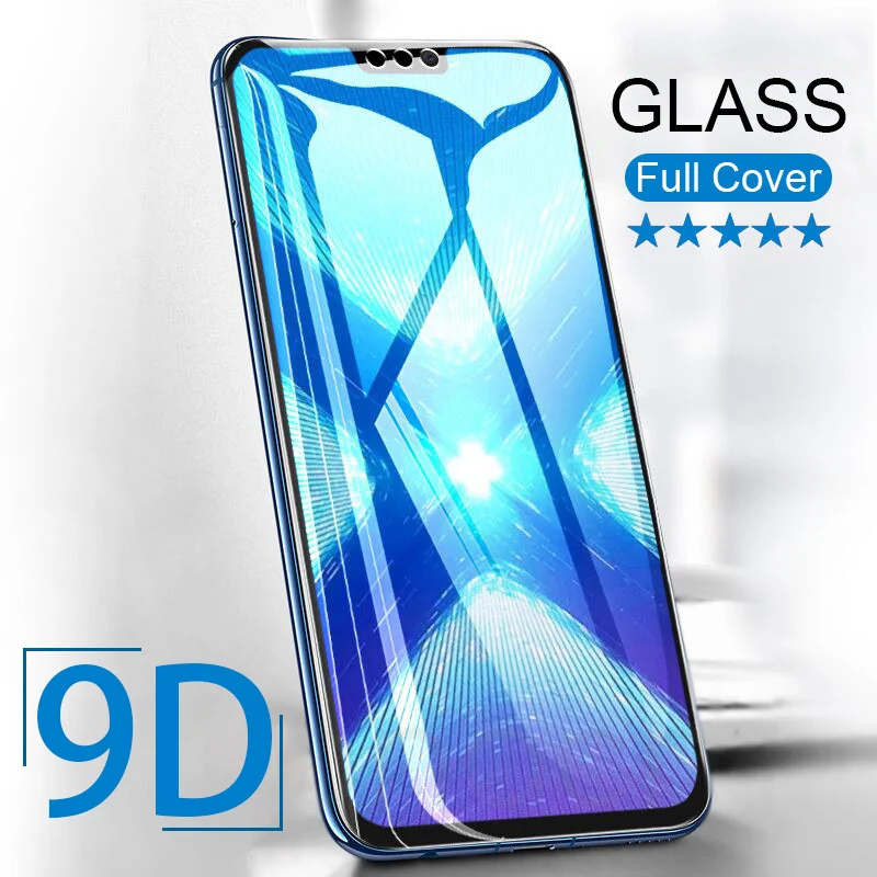 

9D Tempered Glass on the For Huawei Honor 8X Screen Protector For Honor 8C 8A 8S 9 lite Protective Film honer 8 x c 9lite glass