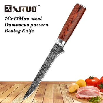 

Kitchen Knives Stainless Steel 5.5" inch 7CR17 Multifunctional Japanese Style Fruit Paring Bone Knife Meat Cleaver Kitchen tool