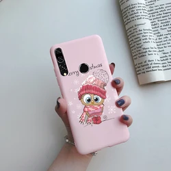 Charming Daisy Love Heart Painted Soft Back Cover - Cute Cartoon Design for Honor 8X (Pink C01)