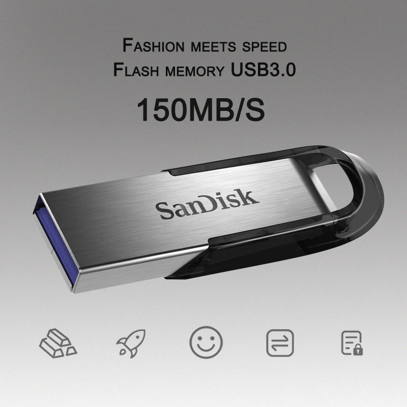 SanDisk флеш-накопитель USB 3,0 диск 128 Гб 64 ГБ 32 ГБ 16 ГБ флеш-накопитель крошечная Флэшка 256 Гб карта памяти флэш-накопитель