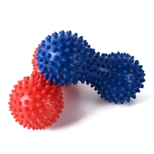 Шарик из ПВХ в форме арахиса йога мяч легкий тело фитнес точечный массаж высокой плотности фасции упражнения снять боль