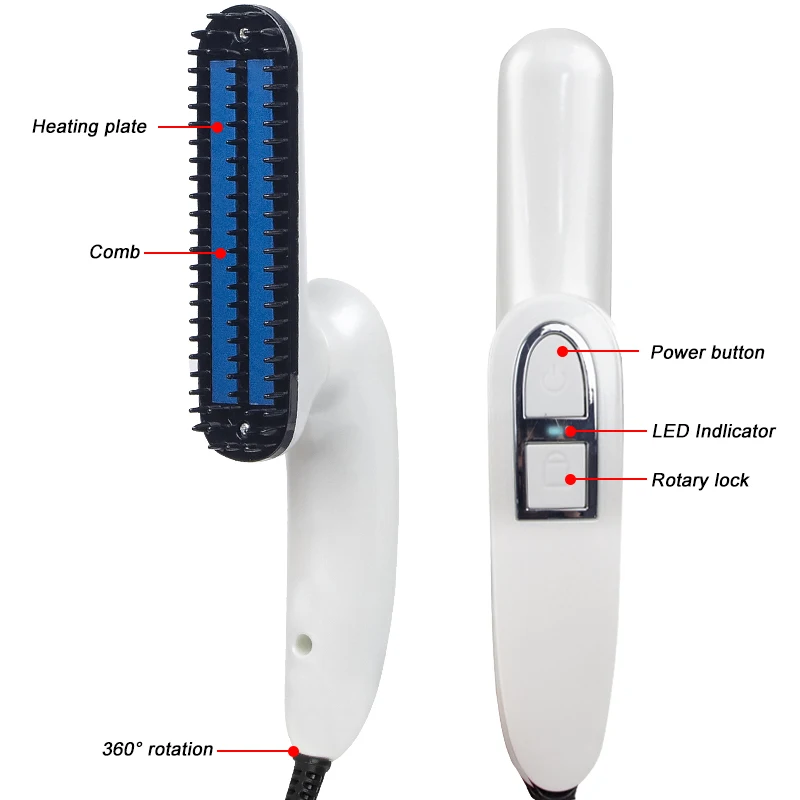 Multifunctional Quick Beard Straightener Curling Curler Hair Comb Brush Men Beauty Quick Hair Styler Tool VIP 1 Multifunctional Quick Beard Straightener Curling Curler Hair Comb Brush Men Beauty Quick Hair Styler Tool VIP 5