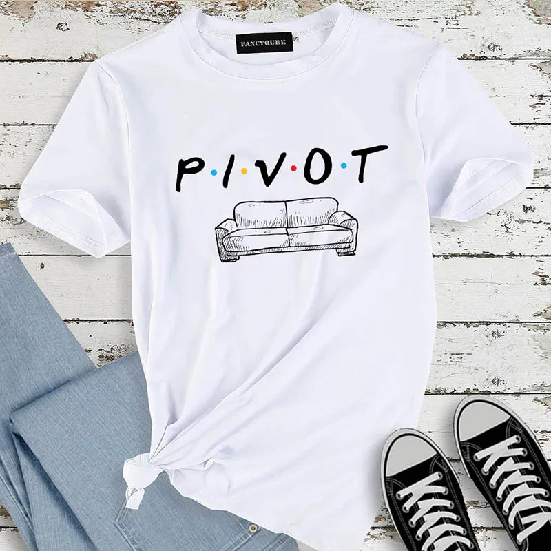 Футболка с готическим рисунком Friends Tee Harajuku женская футболка с буквенным принтом с коротким рукавом и круглым вырезом Женские топы