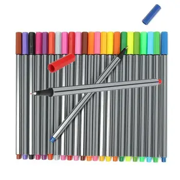

24 Pcs/Set 0.4 mm 24 Colors Marker Pens Kid Ink Arts Painting Pencils Stationery