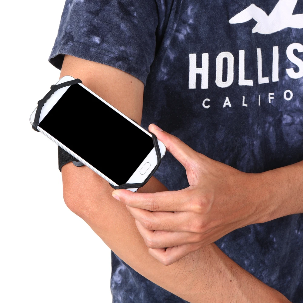 Phone Holder Silicone Universal Outdoor Sports Phone Holder Armband Case Detachable Armband Wristband Cycling Jogging Hiking