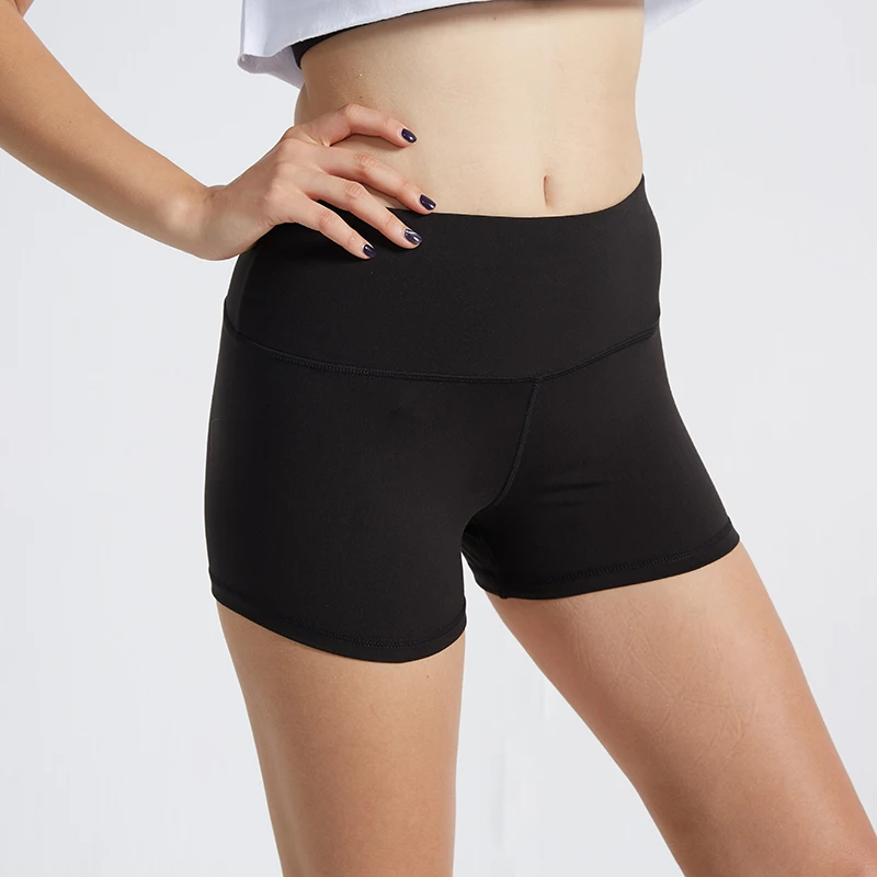 

CHRLEISURE Summer High Waist Shorts Push Up Women Workout Shorts Fitness solid Shorts Women Short feminina