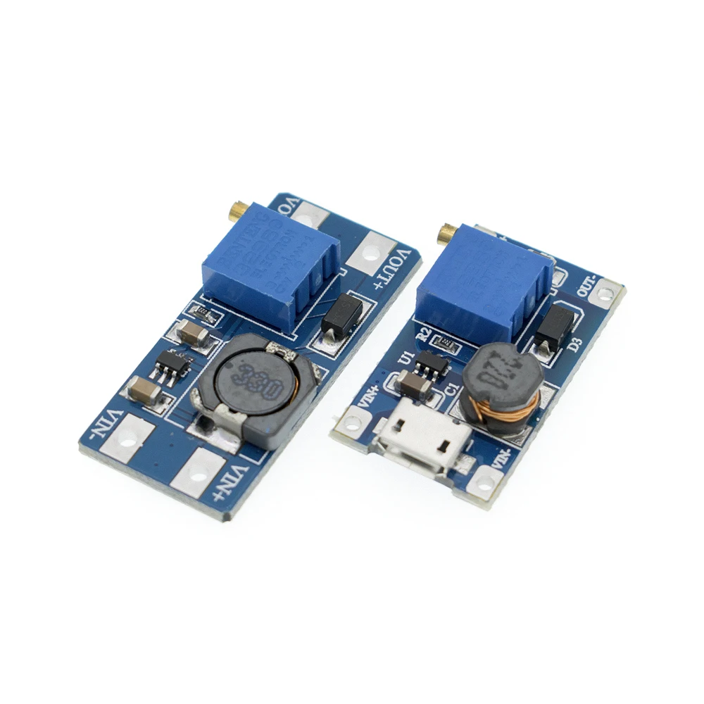 Повышающий Модуль MT3608 DC регулируемый с/без MICRO USB 2 в 24 до 5 В 9 12 28 шт.|power module|dc-dc step