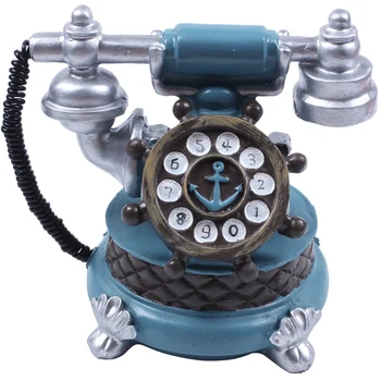

Vintage Book Phone Piggy Bank Home Decor Ornaments Retro Furniture Figurines Phone Miniatures Home Decoration Crafts Kids Gifts