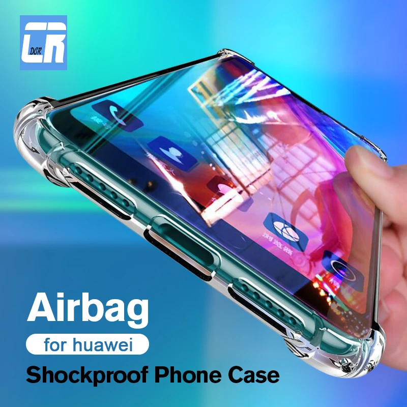 

Clear Soft TPU Case for Huawei P20 Lite 2019 P30 Pro ShockProof Cover for Huawei Nova 5 4 3 3i Mate 10 20X 20 Lite Silicone Case