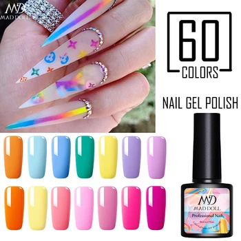 

MAD DOLL 8ml Pink Series Color Soak Off Gel Polish UV LED Gel Varnish varnish One-shot Color Nail Art