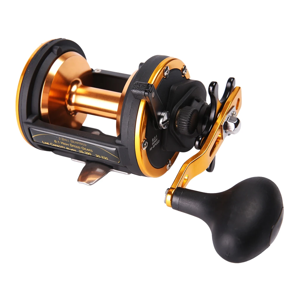 Рыболовные катушки для соленой воды с дизайном счетчика TRP Hadnle Boat Game Trolling Reel