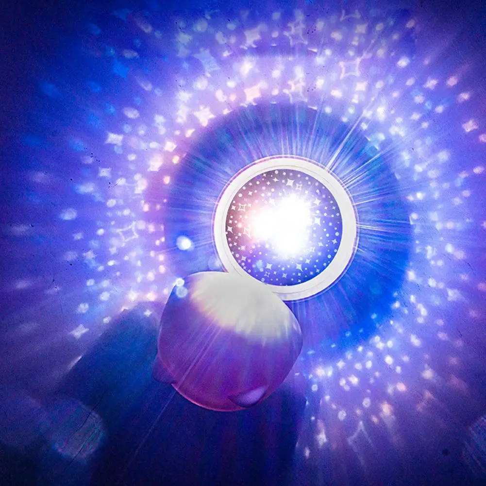 Романтический 360 градусов вращающийся Bluetooth пульт дистанционного управления светодиодный проектор Звездная лампа подарки для детей