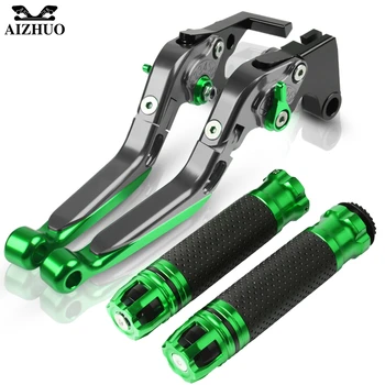 

For KAWASAKI Z1000 Z 1000 2007-2016 2015 2014 2013 2012 2011 Motorcycle Folding Extendable Brake Clutch Levers+Hand Grips