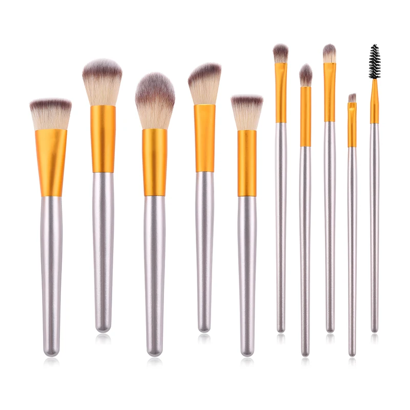 

10 pcs Eye Makeup Soft Brush Set Eyelash Eyebrow Lipstick Foundation Powder Brush Cosmetic Tools Kits