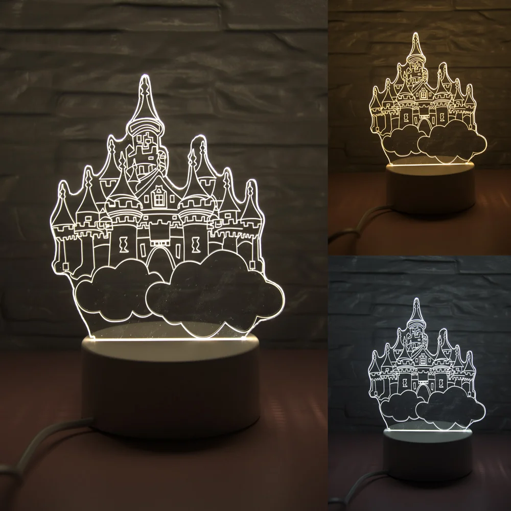 New 3 Colors I Love You LED Light 3D Night Light LED Table Lamps Table Lamp Eye Protection Acrylic Board Color Lamp For Bedroom