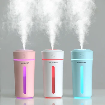 

270ML Cup Air Humidifier USB Aroma Essential Oil Diffuser for Home Office Aromatherapy Diffuser Humidifier LED Night Light Lamp