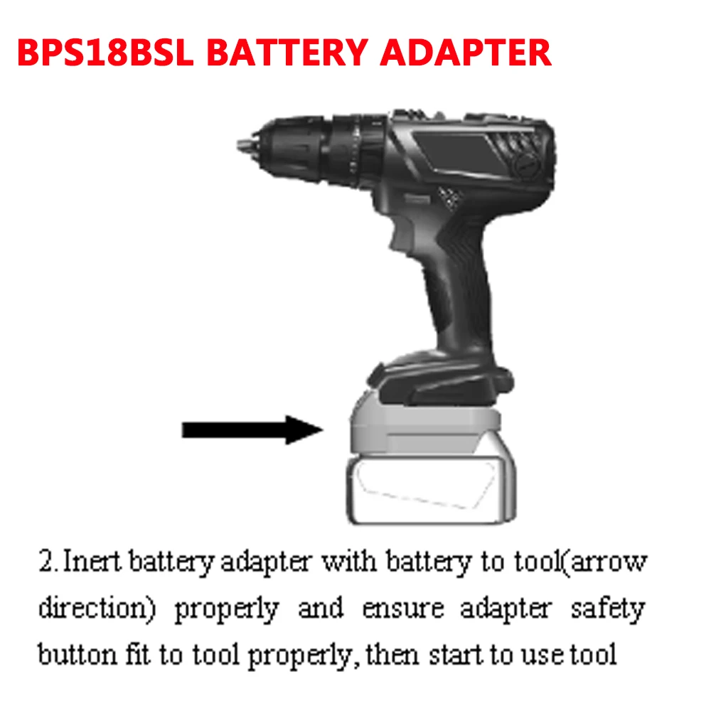 Black+Decker/Porter-Cable/Stanley to Bosch Battery Adapter - Powuse
