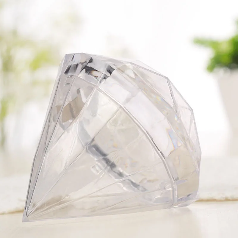 Прозрачный чехол в форме бриллианта для хранения конфетных коробок контейнер