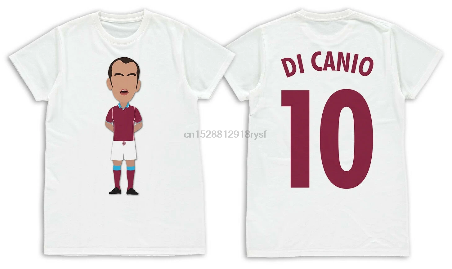 Paulo Di Canio WHU векторный герой печатных взрослая футболка S-XXL |