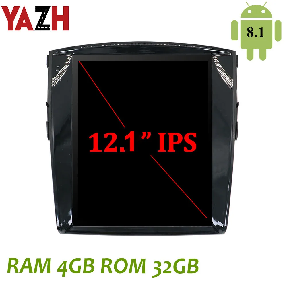 Автомагнитола YAZH 12 1 дюйма Android 8 GPS для Mitsubishi Pajero Sport /L200 PX6 32 ГБ|Мультимедиаплеер
