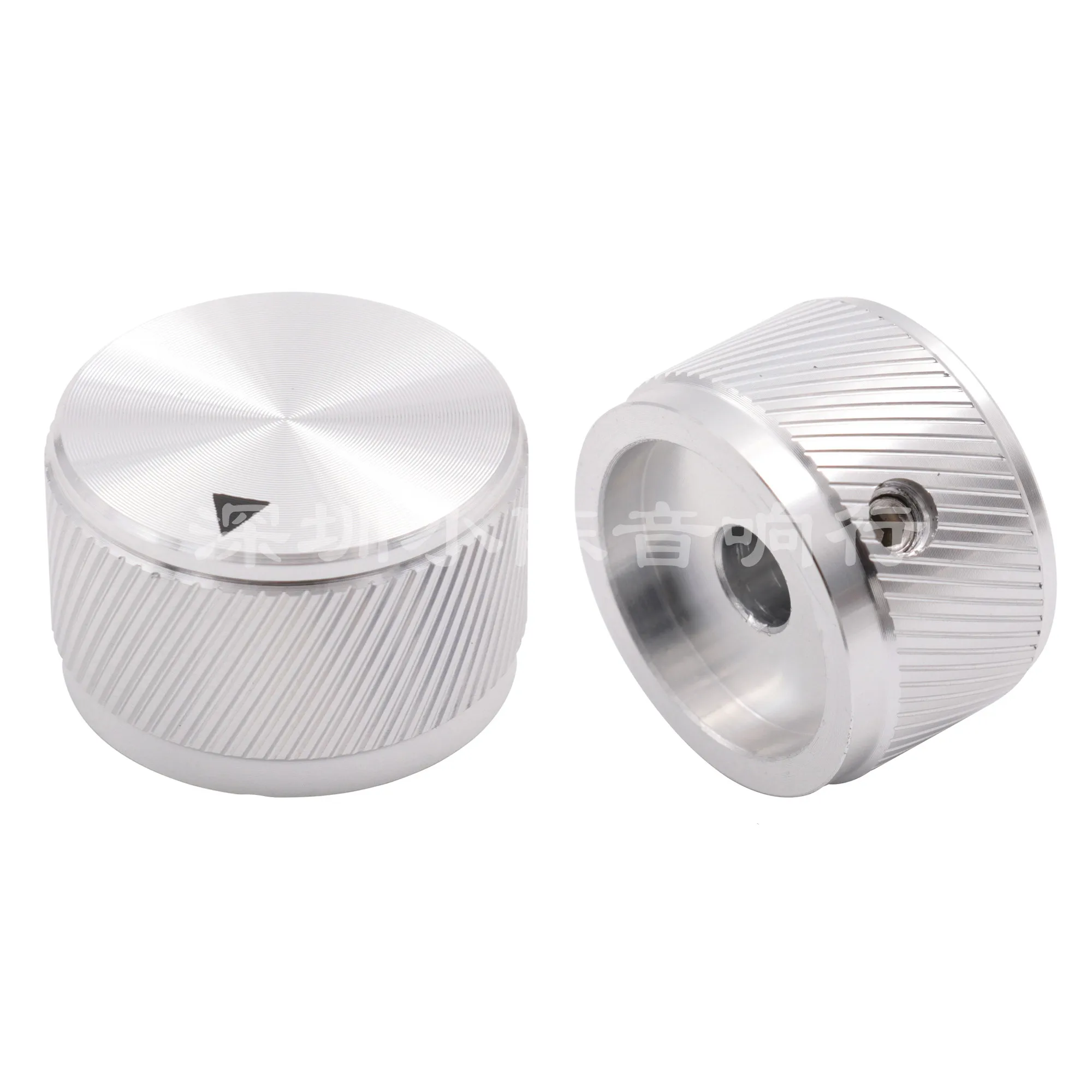 1 Piece Silver Solid Aluminum Cylindrical Twill Audio System DIY Knobs Diameter 25mm Height 15.5mm | Обустройство дома