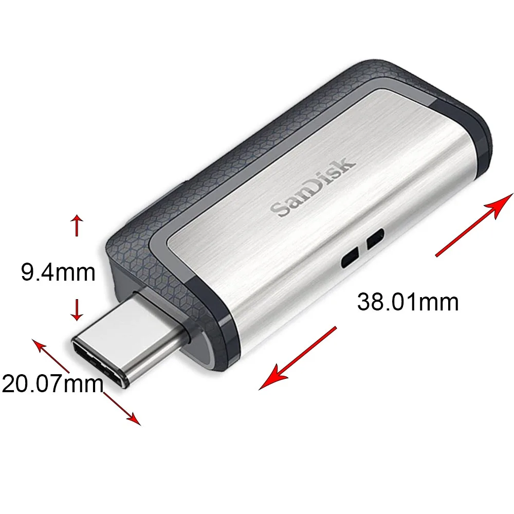 SanDisk 256GB Ultra Dual Drive USB Type-C USB3.1 Dual OTG USB Flash Drive 128GB 64GB Disk Pen Drive Stick Up to 150M/s SDDDC2 