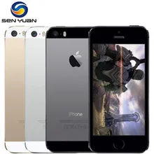 Apple-teléfono inteligente iPhone 5S desbloqueado, Original, con huella dactilar, 4 pulgadas, IPS, usado, iPhone, IOS, A7, iPhone 5s, Touch ID
