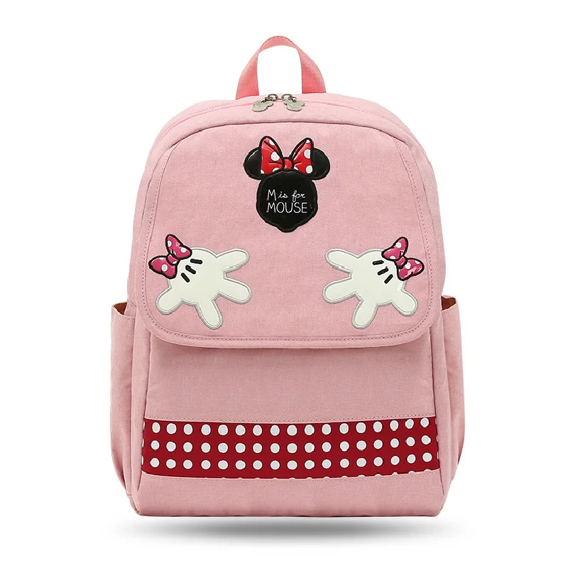 DS-Fandi Pink Disney сумка для пеленок рюкзак USB бутылка Отопление материнская сумка для подгузников Минни большая сумка для путешествий Сумки для кормления Детская сумка - Цвет: DS-Fandi Pink