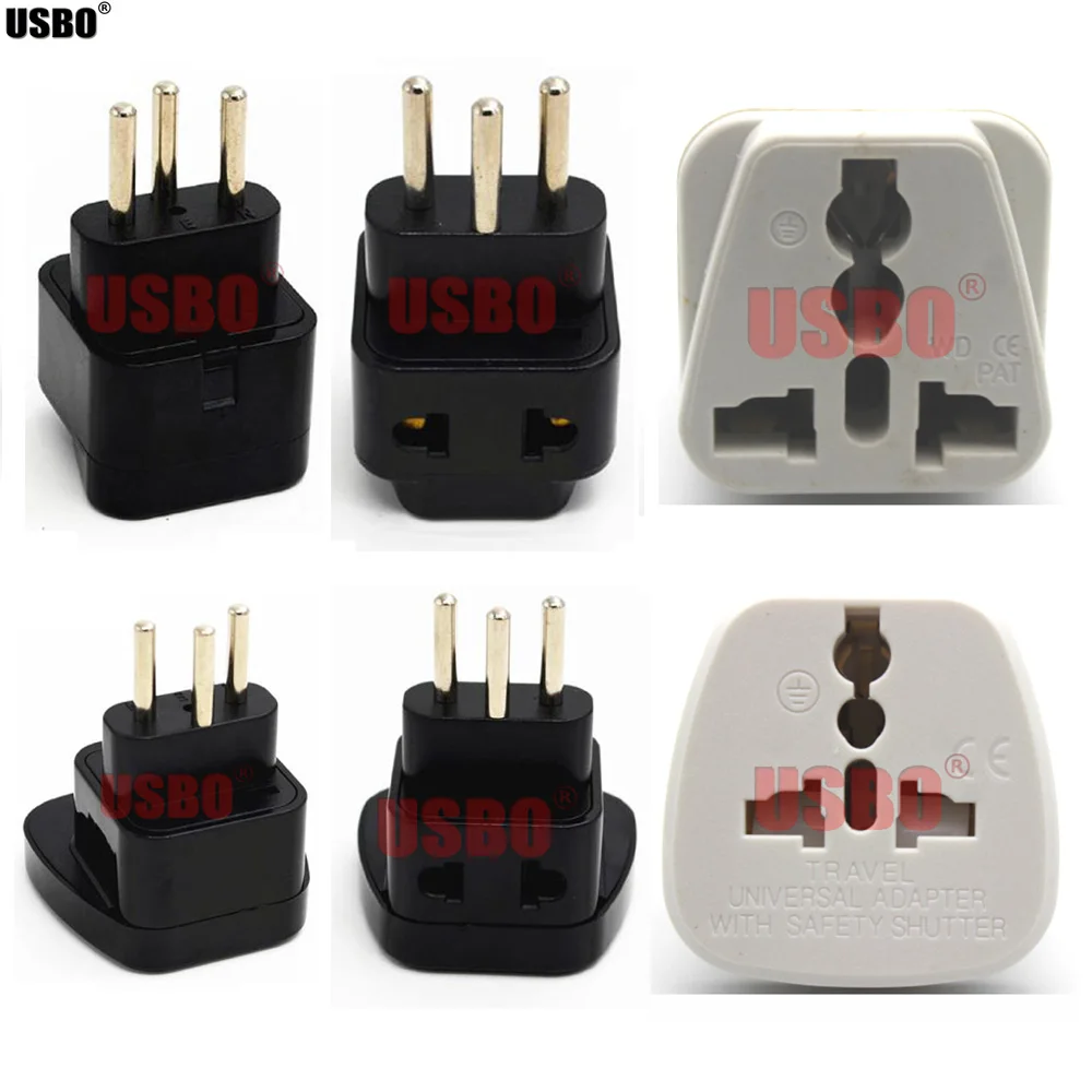 

Black white 10A 250V AU US EU UK to Swiss 3 Pin travel adaptor plug Switzerland Rwanda Ethiopia power plug socket convertor