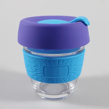 

NEW Insulation Water Bottle Glass Coffee Cup Mug Silicone Cover Lid Handle Glass Mugs 350Ml 250Ml Insulated Cup Tumblr Cup Gifts