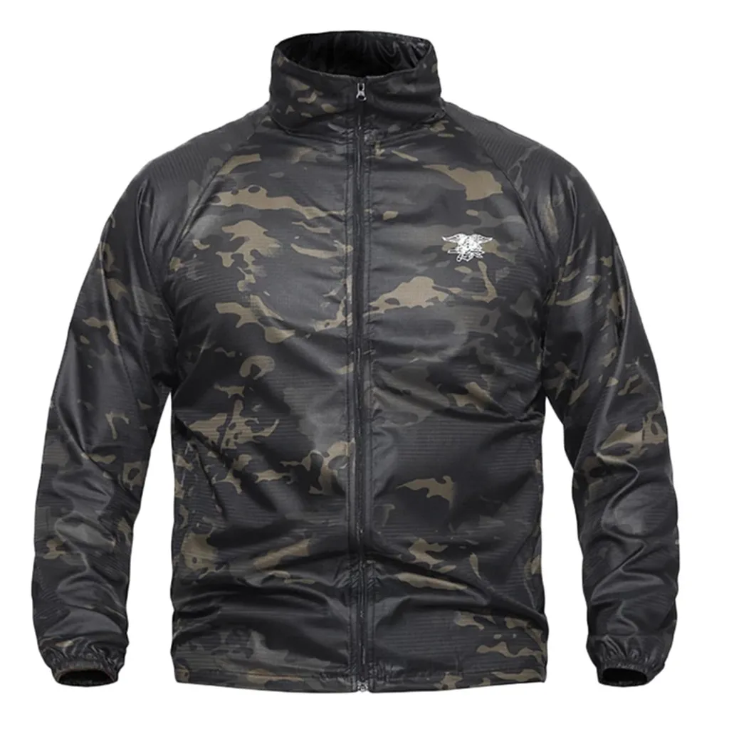 

Men Women Waterproof Tactical Soft Shell Jacket Military Waterproof Windbreaker Mens Windbreaker Jackets Plus size Coat 12.25