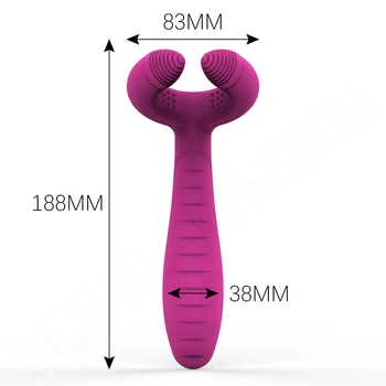 Three Motor Clip Vibrator Nipple G-spot Stimulator Dildo Female Masturbation Vagina Anal Massager Adult Sex Toys for Woman Man 6