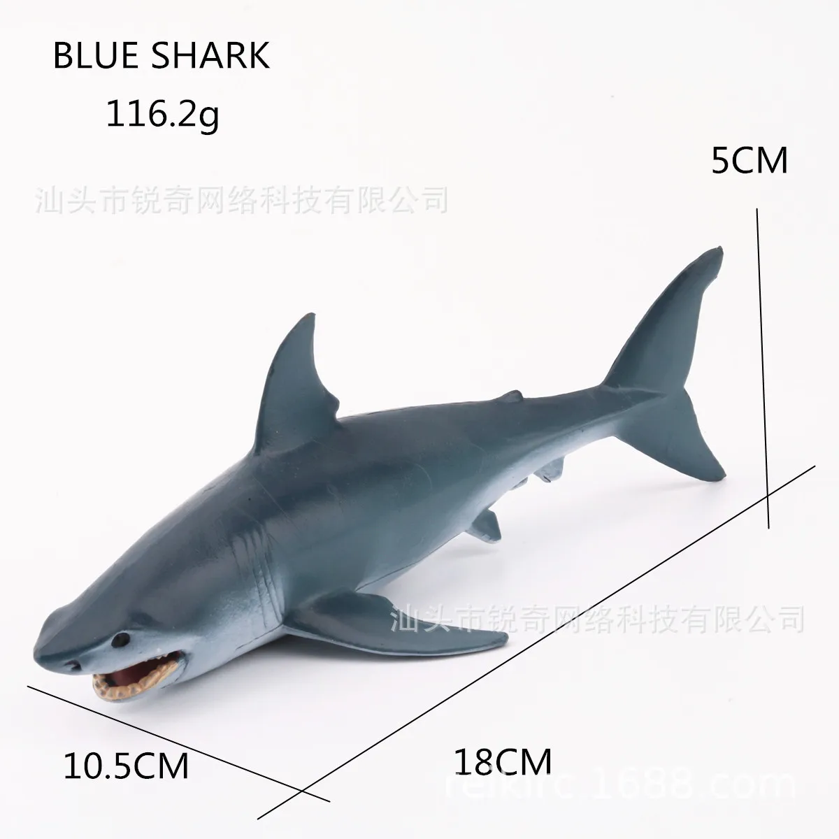 Модель животного морского организма голубая акула Детские статические Твердые экологически чистые пластиковые игрушки Горячая Распродажа