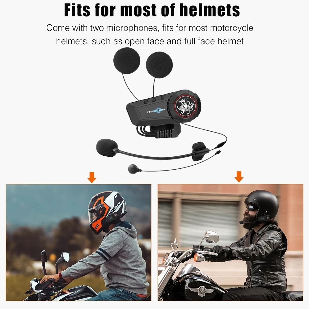 freedConn Kypro Motorcycle bluetooth helmet moto integrated