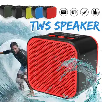

Portable bluetooth Mini Speaker 5 Colors Wireless TWS Loundpeakers Subwoofer Waterproof Outdoors Stereo Speaker With FM Radio