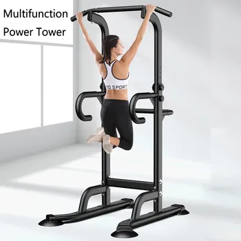 

Delivery from the US, 3-5 days Power Tower Dip Station Pull Up Bar for Home Gym Strength Training Dip Stands Workout Fitness