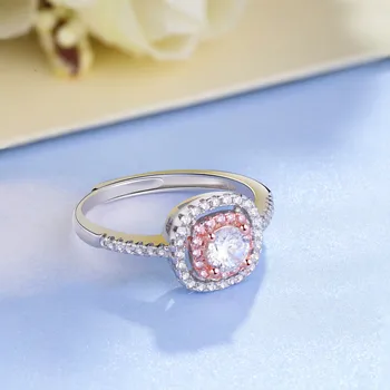 

925 Silver Ring oneg la Open Ring Zircon Ring Versitile Fashion Silver Accessories Hand Jewelry